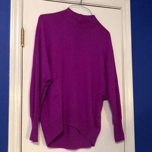 Hayes Brand Mock Neck Fuchsia Sweater Large